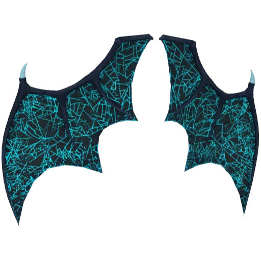 Крылья на спину синие