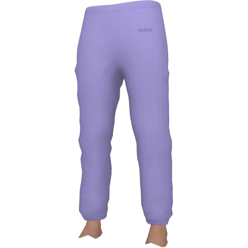 Светло-фиолетовые cпортивные штаны Guchi