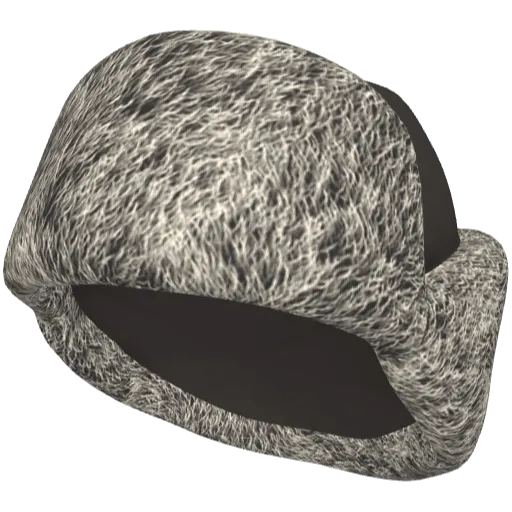 Серая меховая шапка