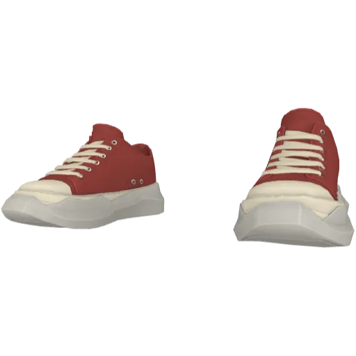 Красные кеды Rick Onens Abstract