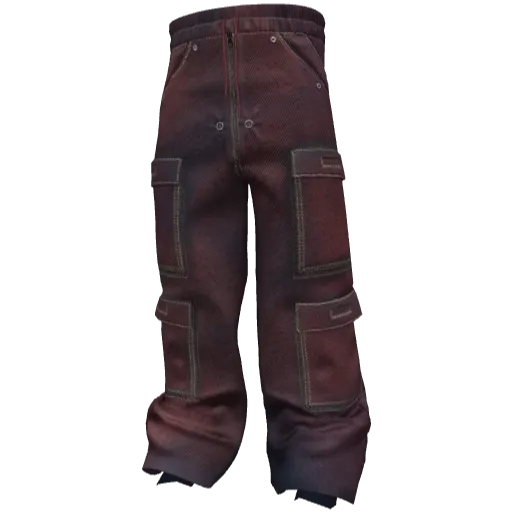 Бордовые джинсовые штаны