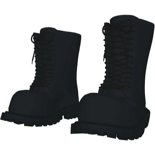 Черные высокие ботинки Balemciaga