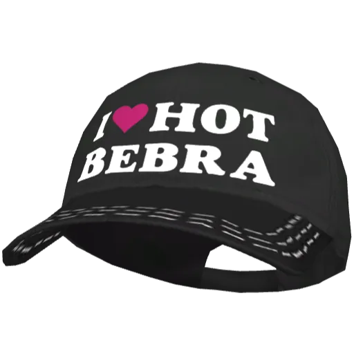 Чёрная кепка I <3 Hot Bebra