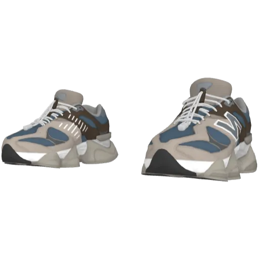 Cерые с синим кроссовки NB