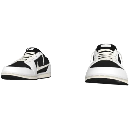 Черно-белые кроссовки Nice Reverse Swoosh