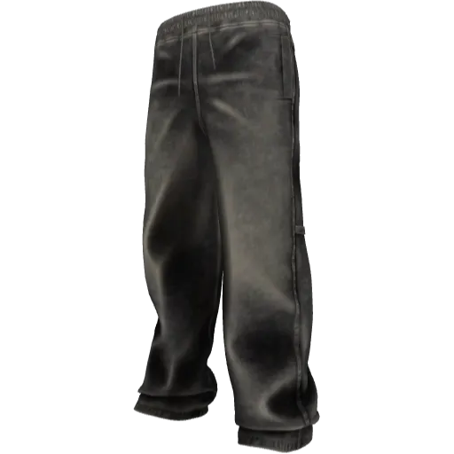 Темно-серые широкие джинсы