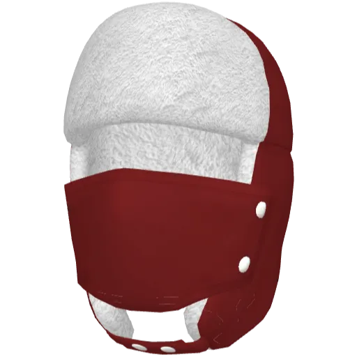 Красная маска-ушанка