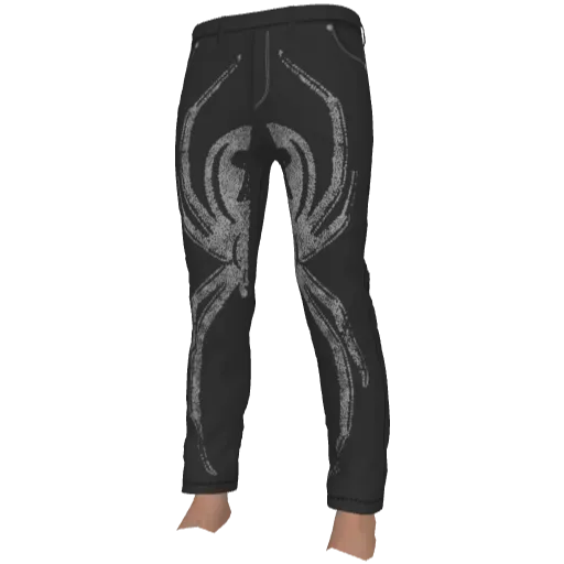 Серые штаны с пауком