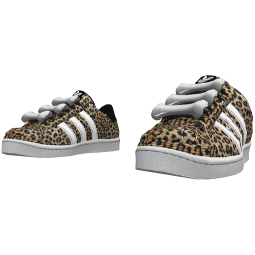 Коричневые кроссовки Adibas с костями