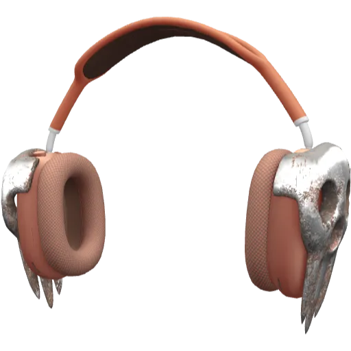 Розовые наушники Appia Pro Max с черепом