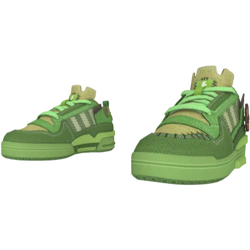 Зелёные кроссовки Adibas Low Helloween