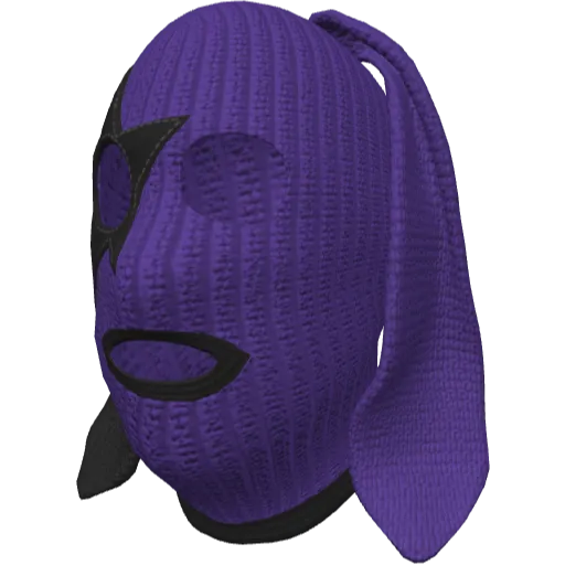 Фиолетовая маска с ушами