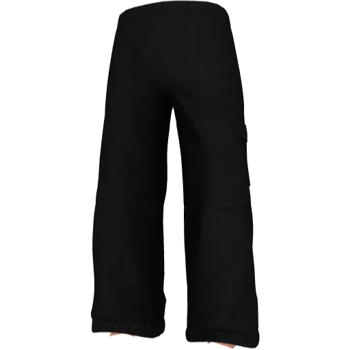 Широкие однотонные штаны - Вариант 2