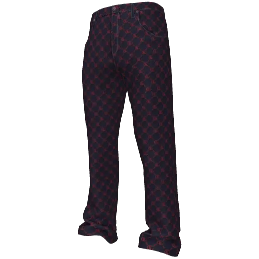 Красно-синие штаны Guchi