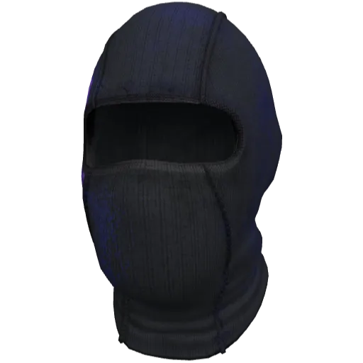 Черно-фиолетовая сшитая балаклава