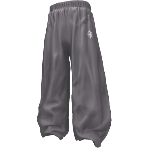 Серые широкие спортивные штаны