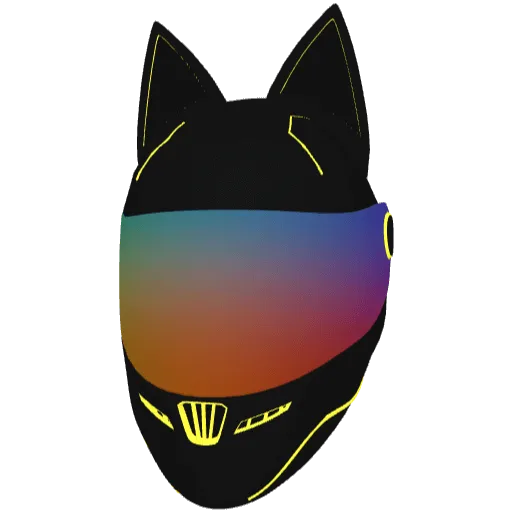 Черный с желтым шлем (Luminoforo)