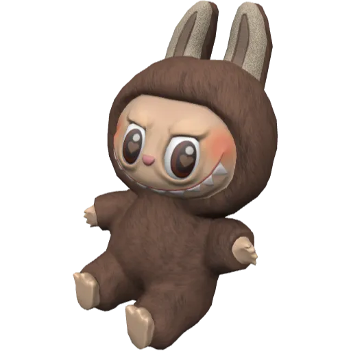 Коричневая Лабубу на плечо