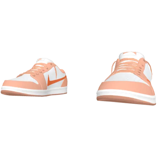 Бело-розовые кроссовки Nice Reverse Swoosh (Luminoforo)