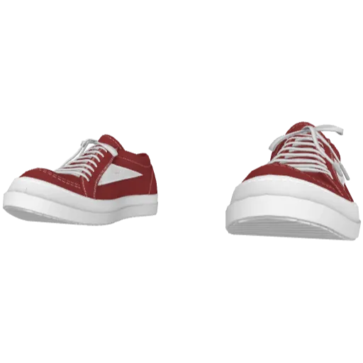 Бордовые кеды Rick Onens Low