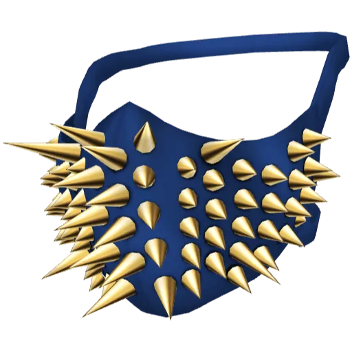 Синяя маска с шипами