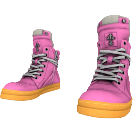 Розовые с коричневым Rick Onens Geobasket