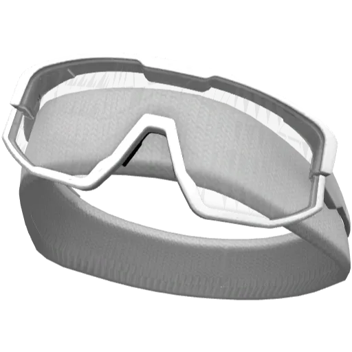 Белая повязка с белыми очками