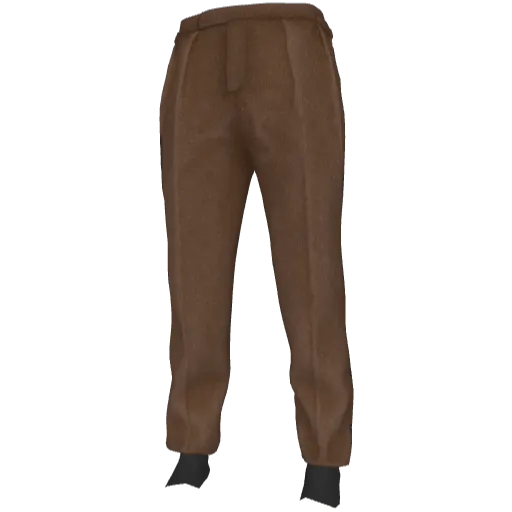 Коричневые строгие штаны