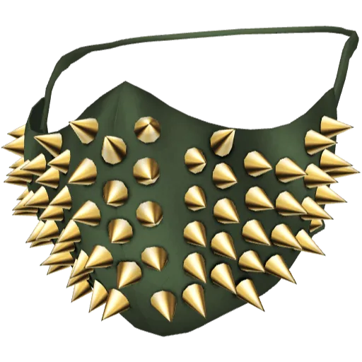 Зеленая маска с короткими шипами (Luminoforo)