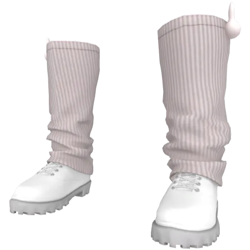 Белые сапоги с кроликом (Luminoforo)