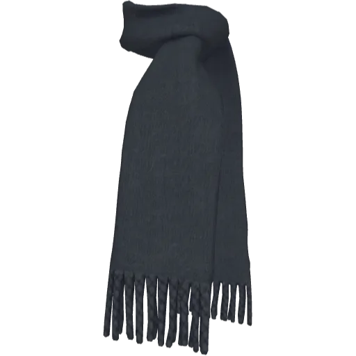 Серый полосатый шарф