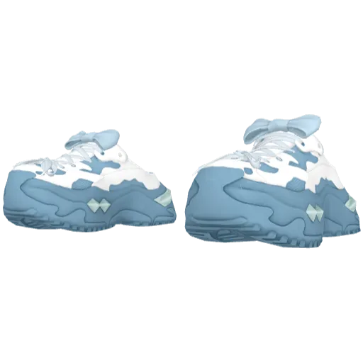 Синие с белым кроссовки FELA