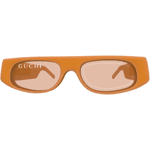 Оранжевые очки Guchi