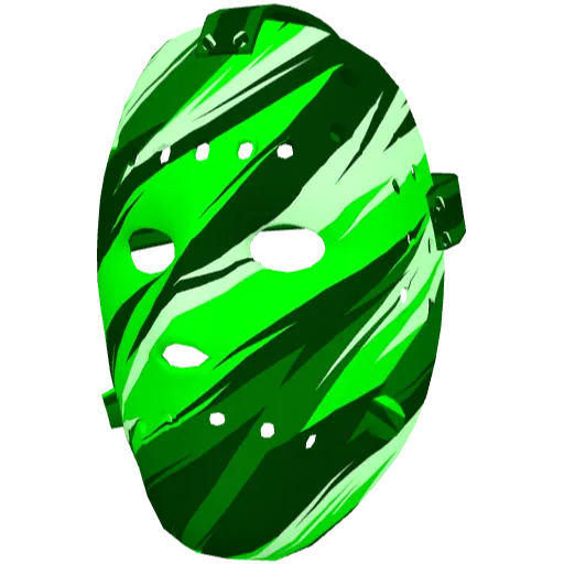 Зелёная хоккейная маска