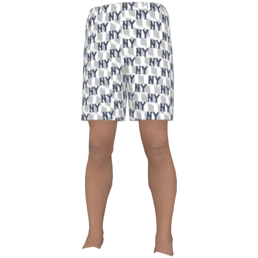 Белые с черным шорты New Yera