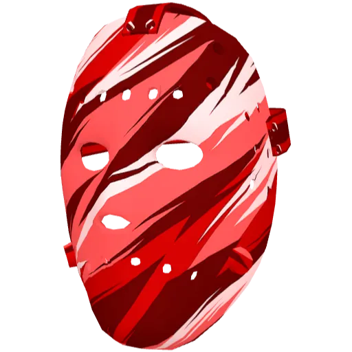 Красная хоккейная маска