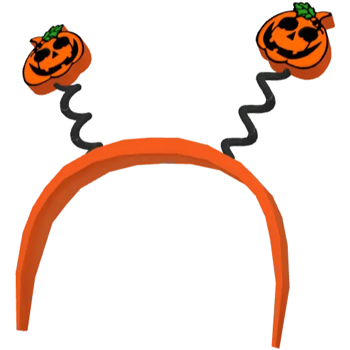 Тыквы на пружинках оранжевые