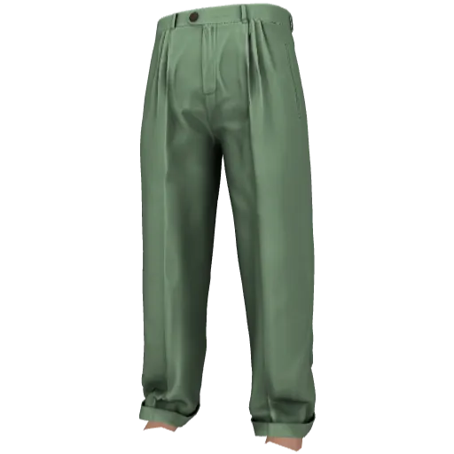 Зеленые строгие штаны