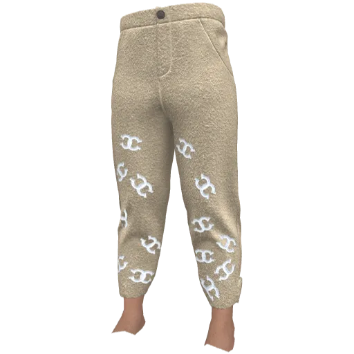 Бежевые штаны Chenel