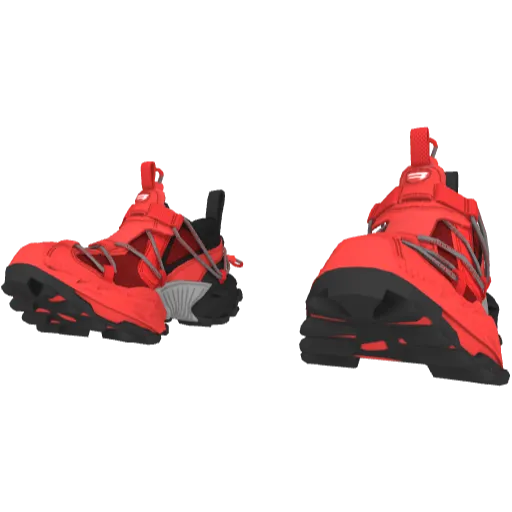 Красные Balemciaga Mesh кроссовки