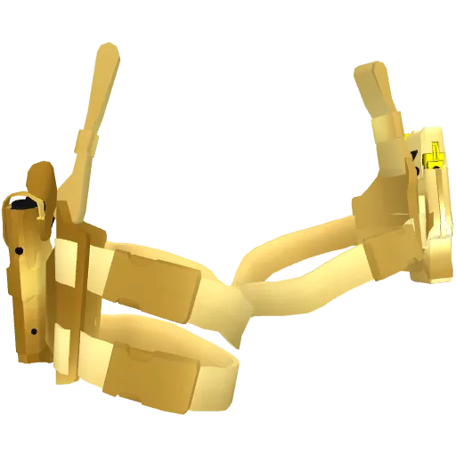 Золотая кобура на две ноги