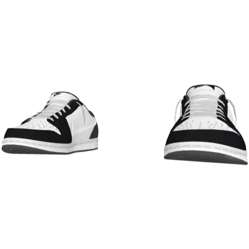 Бело-черные кроссовки Nice Reverse Swoosh