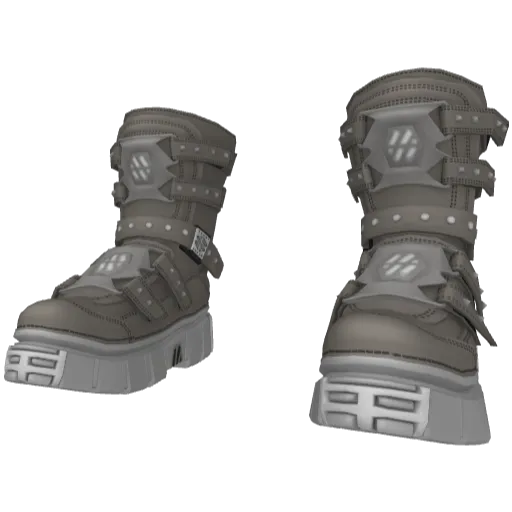 Серые высокие ботинки New Rock