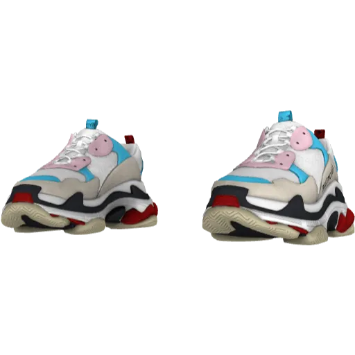 Разноцветные кроссовки Balemciaga