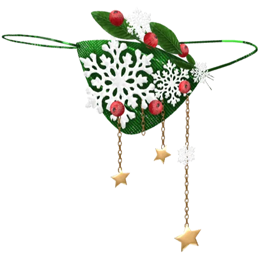 Повязка на глаз новогодняя