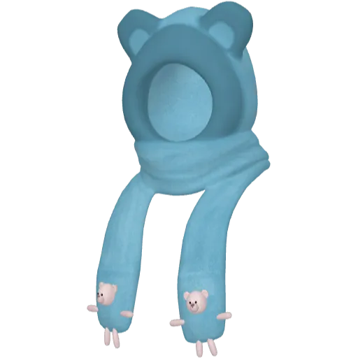 Голубая маска медведя