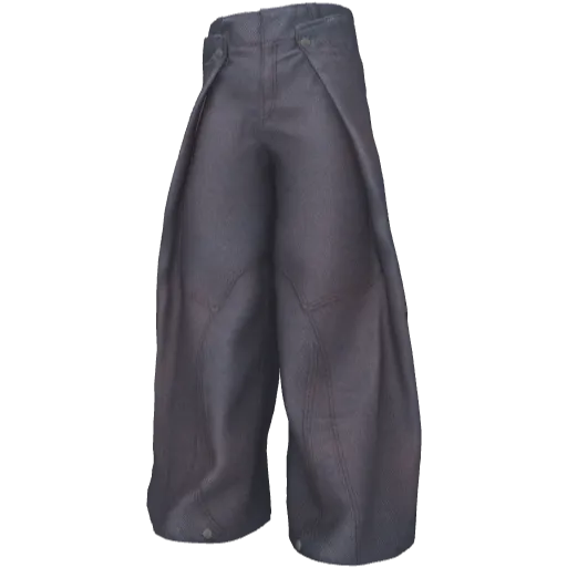 Фиолетово-серые широкие штаны