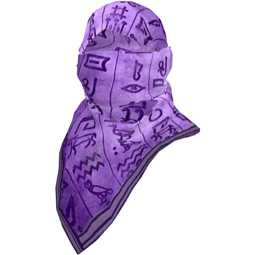 Фиолетовая рафатка с узором