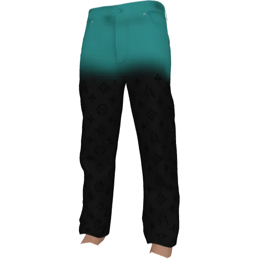 Черные с синим джинсы