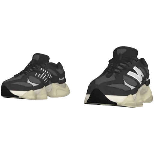 Черно-белые кроссовки NB